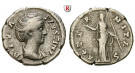 Römische Kaiserzeit, Faustina I., Frau des Antoninus Pius, Denar nach 141, ss