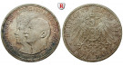 Deutsches Kaiserreich, Anhalt, Friedrich II., 3 Mark 1914, Silberhochzeit, A, vz/vz-st, J. 24