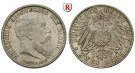 Deutsches Kaiserreich, Baden, Friedrich I., 2 Mark 1907, Auf den Tod, G, vz, J. 36