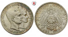 Deutsches Kaiserreich, Braunschweig, Ernst August, 3 Mark 1915, Ohne Lüneburg, A, vz/st, J. 55