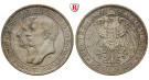Deutsches Kaiserreich, Preussen, Wilhelm II., 3 Mark 1911, Universität Breslau, A, vz-st, J. 108