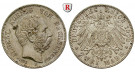 Deutsches Kaiserreich, Sachsen, Albert, 2 Mark 1902, Auf seinen Tod, E, vz/vz+, J. 127