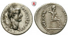 Römische Kaiserzeit, Tiberius, Denar 14-37, ss+