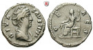 Römische Kaiserzeit, Faustina I., Frau des Antoninus Pius, Denar nach 141, ss