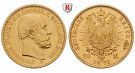 Deutsches Kaiserreich, Mecklenburg-Schwerin, Friedrich Franz II., 20 Mark 1872, A, vz/vz-st, J. 230