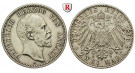 Deutsches Kaiserreich, Anhalt, Friedrich I., 2 Mark 1896, A, ss-vz, J. 20