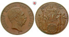 Deutsches Kaiserreich, Sachsen, Albert, Gedenkmünze in 5-Mark-Größe 1889, E, vz-st/vz, J. 123a
