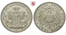 Deutsches Kaiserreich, Hamburg, 2 Mark 1908, J, ss-vz, J. 63