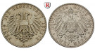 Deutsches Kaiserreich, Lübeck, 2 Mark 1901, A, ss-vz, J. 80