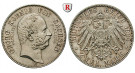 Deutsches Kaiserreich, Sachsen, Georg, 2 Mark 1904, Auf den Tod, E, vz-st, J. 132