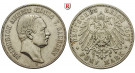 Deutsches Kaiserreich, Sachsen, Friedrich August III., 5 Mark 1907, E, ss+, J. 136