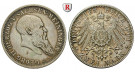 Deutsches Kaiserreich, Sachsen-Meiningen, Georg II., 2 Mark 1901, Zum 75. Geburtstag, D, ss, J. 149