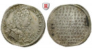 Lippe, Grafschaft, Friedrich Adolf, Vierteltaler-Klippe 1713, ss-vz