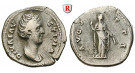 Römische Kaiserzeit, Faustina I., Frau des Antoninus Pius, Denar nach 141, ss