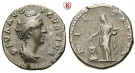 Römische Kaiserzeit, Faustina I., Frau des Antoninus Pius, Denar nach 141, ss+