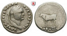 Römische Kaiserzeit, Vespasianus, Denar 77-78, ss