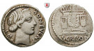 Römische Republik, L.Scribonius Libo, Denar 62 v.Chr., ss