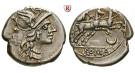 Römische Republik, Anonym, Denar 143 v.Chr., ss+