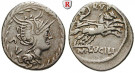 Römische Republik, M. Lucilius Rufus, Denar 101 v.Chr., ss