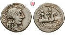 Römische Republik, Q. Minucius Rufus, Denar 122 v.Chr., ss+