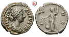 Römische Kaiserzeit, Faustina II., Frau des Marcus Aurelius, Denar 161-176, ss-vz/ss