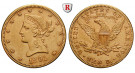 USA, 10 Dollars 1901, 15,07 g fein, ss+