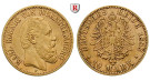 Deutsches Kaiserreich, Württemberg, Karl, 10 Mark 1888, F, ss+, J. 292