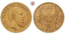 Deutsches Kaiserreich, Württemberg, Karl, 10 Mark 1890, F, ss+, J. 294