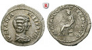 Römische Kaiserzeit, Julia Domna, Frau des Septimius Severus, Denar 211-217, vz/ss