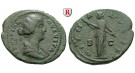 Römische Kaiserzeit, Faustina II., Frau des Marcus Aurelius, As 161-175, ss