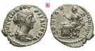 Römische Kaiserzeit, Faustina II., Frau des Marcus Aurelius, Denar 145-161, vz-st
