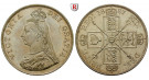 Grossbritannien, Victoria, Double-Florin 1887, f.vz/vz+