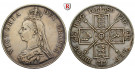 Grossbritannien, Victoria, Double-Florin 1889, ss