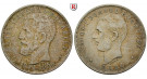 Rumänien, Carol I., 5 Lei 1906, 22,46 g fein, ss+
