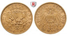 Deutsches Kaiserreich, Bremen, 20 Mark 1906, Wappen / Reichsadler, J, vz+, J. 205