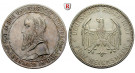 Weimarer Republik, 5 Reichsmark 1927, Uni Tübingen, F, ss-vz/vz, J. 329