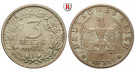 Weimarer Republik, 3 Reichsmark 1931, Kursmünze, F, vz+, J. 349