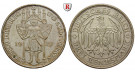 Weimarer Republik, 3 Reichsmark 1929, Meißen, E, f.vz, J. 338