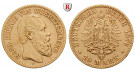 Deutsches Kaiserreich, Württemberg, Karl, 10 Mark 1876, F, ss, J. 292