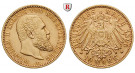 Deutsches Kaiserreich, Württemberg, Wilhelm II., 10 Mark 1896, F, ss-vz/vz, J. 295