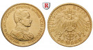 Deutsches Kaiserreich, Preussen, Wilhelm II., 20 Mark 1914, Kaiser in Uniform, A, vz/vz-st, J. 253