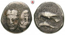 Thrakien-Donaugebiet, Istros, Drachme 4. Jh. v.Chr., ss