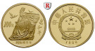 China, Volksrepublik, 100 Yuan 1986, 10,01 g fein, PP