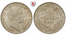 Baden, Grossherzogtum Baden, Friedrich I., 1/2 Gulden 1863, f.vz