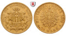Deutsches Kaiserreich, Hamburg, 20 Mark 1879, J, ss-vz, J. 210