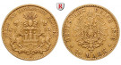 Deutsches Kaiserreich, Hamburg, 10 Mark 1876, J, ss+, J. 209