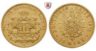 Deutsches Kaiserreich, Hamburg, 20 Mark 1878, J, ss+, J. 210