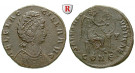 Römische Kaiserzeit, Aelia Flaccilla, Frau Theodosius I., Bronze 378-388, ss