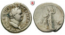 Römische Kaiserzeit, Vespasianus, Denar 72-73, ss