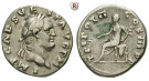 Römische Kaiserzeit, Vespasianus, Denar 70-72, ss+